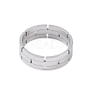 Non-Tarnish 304 Stainless Steel Chain Shape Finger Ring RJEW-C084-01C-P-2