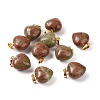 Natural Unakite Pendants G-I311-A29-G-3