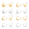 24Pcs 8 Styles Stainless Steel Ring Components STAS-UN0047-48-1