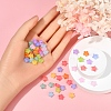 600Pcs 10 Colors Imitation Jelly Acrylic Beads MACR-YW0001-81-6