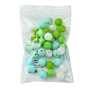 35Pcs Food Grade Eco-Friendly Silicone Focal Beads SIL-FS0001-22F-6