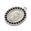 304 Stainless Steel & Rhinestone Pendants STAS-G371-09E-02P-2