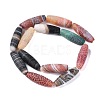 Natural Weathered Agate Dzi Beads Strands G-NH0010-03-3