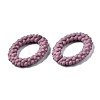 Spray Painted CCB Plastic Linking Rings CCB-Q091-011D-3