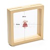 Square Transparent PE Thin Film Suspension Jewelry Display Box CON-D009-01A-01-4