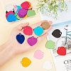 30Pcs 10 Colors Aluminum Blank Pendants ALUM-FH0001-06-3