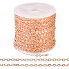 Brass Coated Iron Flat Cable Chains CH-TAC0007-02RG-1