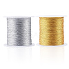 2 Rolls 2 Colors 3-Ply Round PET Metallic Thread MCOR-TA0001-03A-1