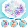 80Pcs Pinted Acrylic Bead OACR-SC0001-77-3