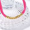 Polyester Cord Braided Bead Bracelets for Women BJEW-L698-01G-09-3