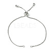 5Pcs Rack Plating Adjustable Brass Slider Bracelet Making MAK-FS0001-03P-1