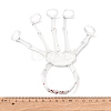 Halloween Spray Printed Alloy Finger Ring Stretch Bracelets LS-BJEW-P367-02-3