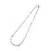 Men's 201 Stainless Steel Figaro Chains Necklace NJEW-N050-A08-7-45P-3