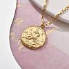 304 Stainless Steel Constellation Pendant Necklaces NJEW-K392-01G-10-3