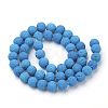 Synthetic Lava Rock Beads Strands X-G-S277-6mm-07-2