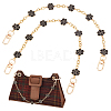 Alloy Enamel Flower Brass Cable Chains Bag Extender Chains HJEW-PH01994-1