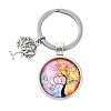 Alloy Glass Keychains KEYC-YW00008-09-1