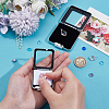 2Pcs 2 Styles Stainless Steel Loose Diamnond Gemstone Display Boxes CON-GA0001-24MP-3