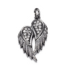 Brass Micro Pave Cubic Zirconia Pendants ZIRC-P060-23-2