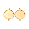 Brass Connector Cabochon Settings KK-F898-21D-G-1