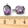 304 Stainless Steel Charms Micro Pave Cubic Zirconia STAS-L022-160P-3