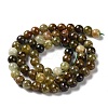 Natural Green Garnet Beads Strands G-Z034-B14-01-3