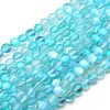 Synthetic Moonstone Beads Strands X-G-F142-8mm-03-1