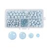 340Pcs 4 Sizes Natural Aquamarine Beads Strands G-LS0001-15-1