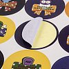 Halloween Theme Plastic Stickers STIC-C009-01E-3