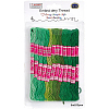12 Skeins 6-Ply Polycotton(Polyester Cotton) Embroidery Floss DIY-CY0002-94A-1