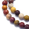 Natural Mookaite Beads Strands G-K310-A25-8mm-3
