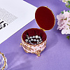 Alloy Pink Enamel Trinket Storage Decorative Boxes CON-WH20001-20A-3