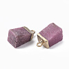 Natural Strawberry Quartz Pendants G-Q998-035H-3