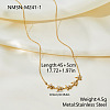 Women's 304 Stainless Steel Necklaces WGA6AE1-01-1
