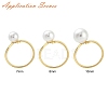 Leaf & Flower Brass Adjustable Ring Settings KK-G527-01C-G-4