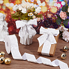 15 Yards Single Face Flat Velvet Ribbons OCOR-WH0082-130-5
