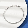 201 Stainless Steel Cuba Style Chian Bracelet for Men BJEW-B138-06P-03-3