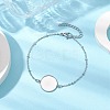 304 Stainless Steel Round Cabochon Setting Bracelets BJEW-JB11089-02-2