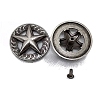 Antique Silver Alloy Buttons BUTT-WH20002-02M-AS-1