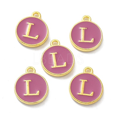 Golden Plated Alloy Enamel Charms ENAM-XCP0001-13L-1
