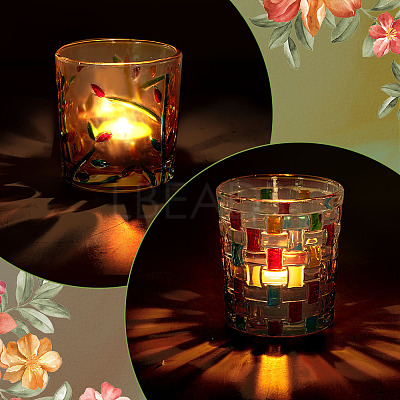 2Pcs 2 Styles Glass Crystal Cup AJEW-GA0007-39-1