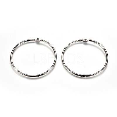 Iron Loose Leaf Book Binder Hinged Rings IFIN-L034-01H-P-1