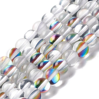 Synthetic Moonstone Beads Strands G-E573-02B-21-1