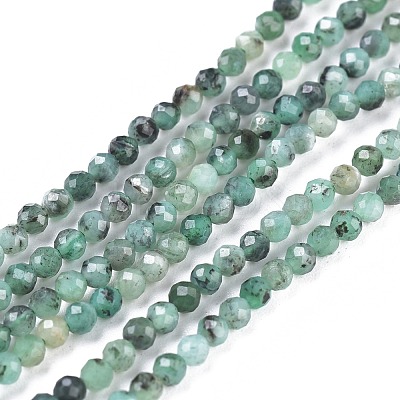 Natural Emerald Beads Strands G-R475-022A-1