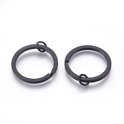 Spray Painted Iron Split Key Rings IFIN-L038-05-FF-1