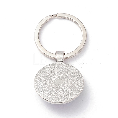 Pride Style Glass Keychain LS-KEYC-F033-01G-1