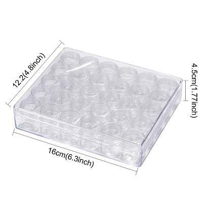 Clear Bead Organizer Storage Case X-C004Y-1