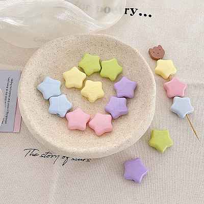 Opaque Acrylic European Beads OACR-N163-29-1