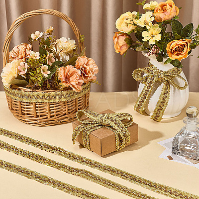 Polyester Braided Wavy Ribbons OCOR-WH0112-017B-1