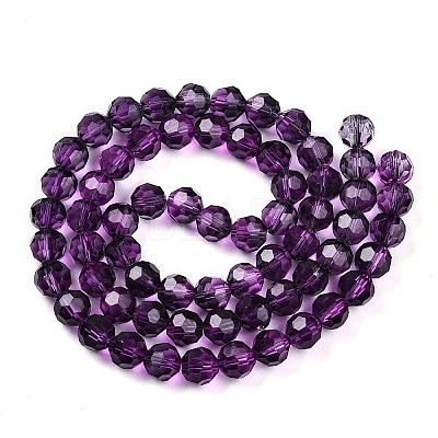 Baking Paint Transparent Glass Beads X1-DGLA-A035-T8mm-A09-1